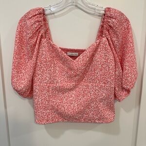 Abercrombie Pink Floral Top